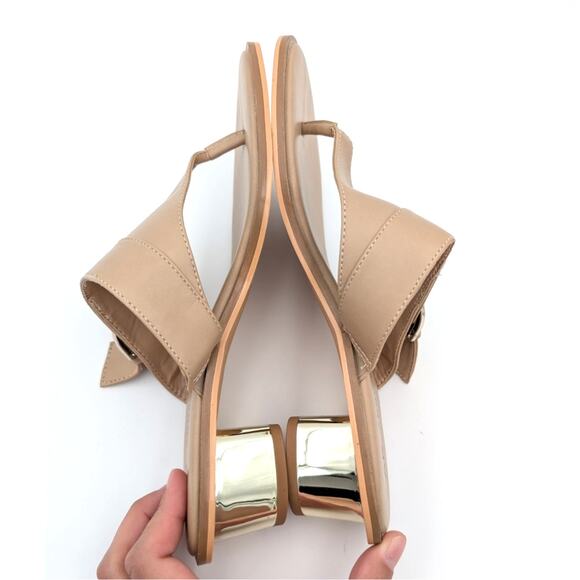 Anne Klein Tamsen Buckle Slide Sandal Women's Biscotti Size US10M EU41 - Picture 6 of 10